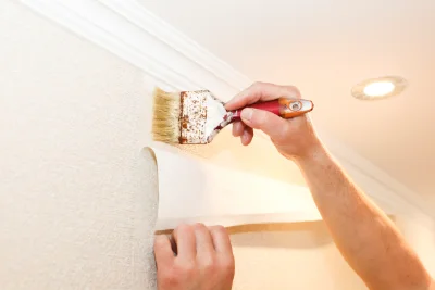 Pose de papier peint à la Ferté-Alais — revêtements muraux et toiles de verre